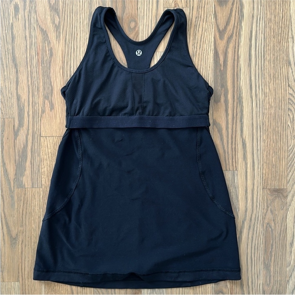 Lululemon Tank Top Bundle Sz 6 Women’s Turbo Tuck Me In Black Orange Gray Sporty - Picture 6 of 12